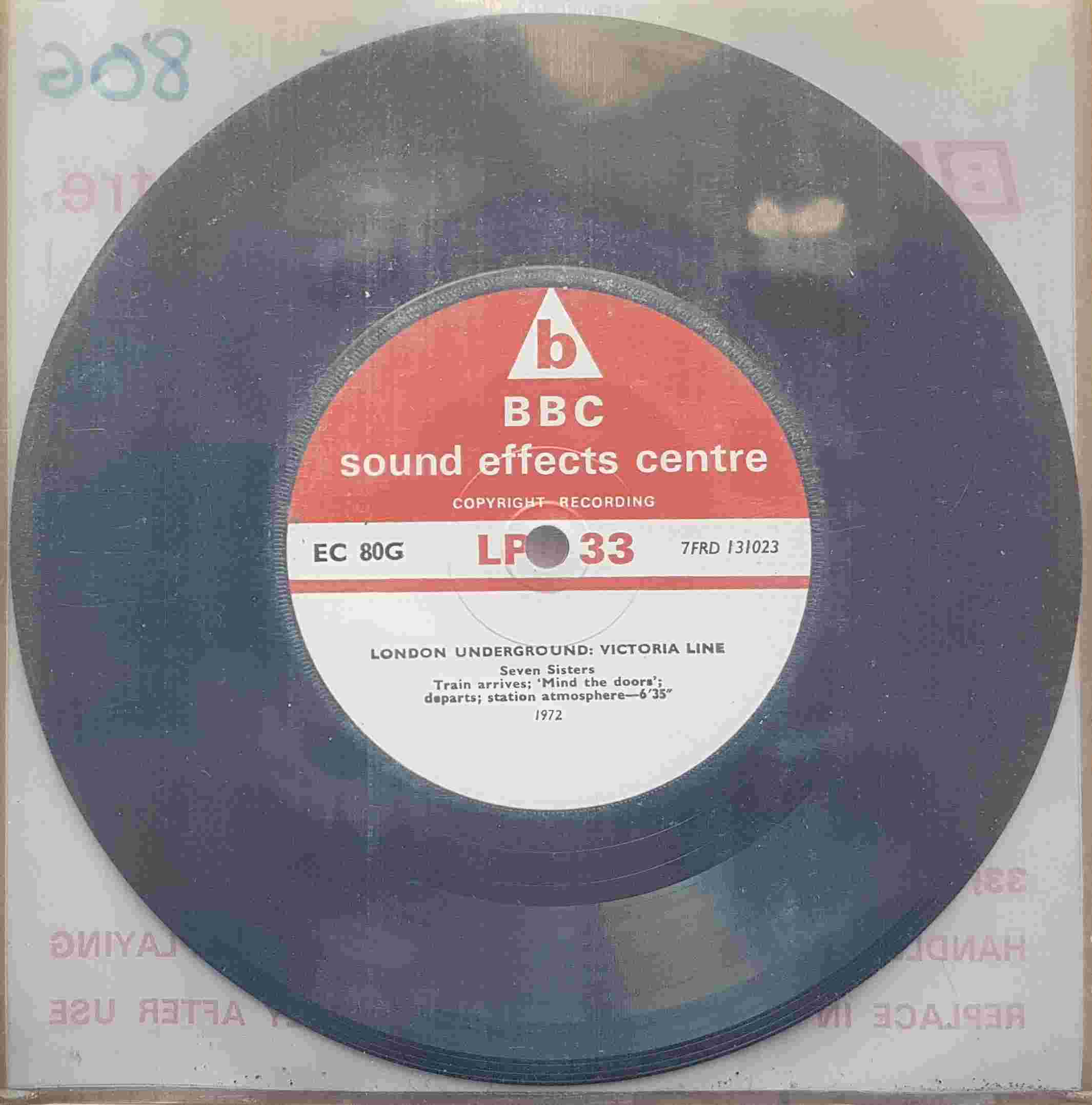 Picture of EC 80G London Underground - Victoria Line by artist Not registered from the BBC records and Tapes library